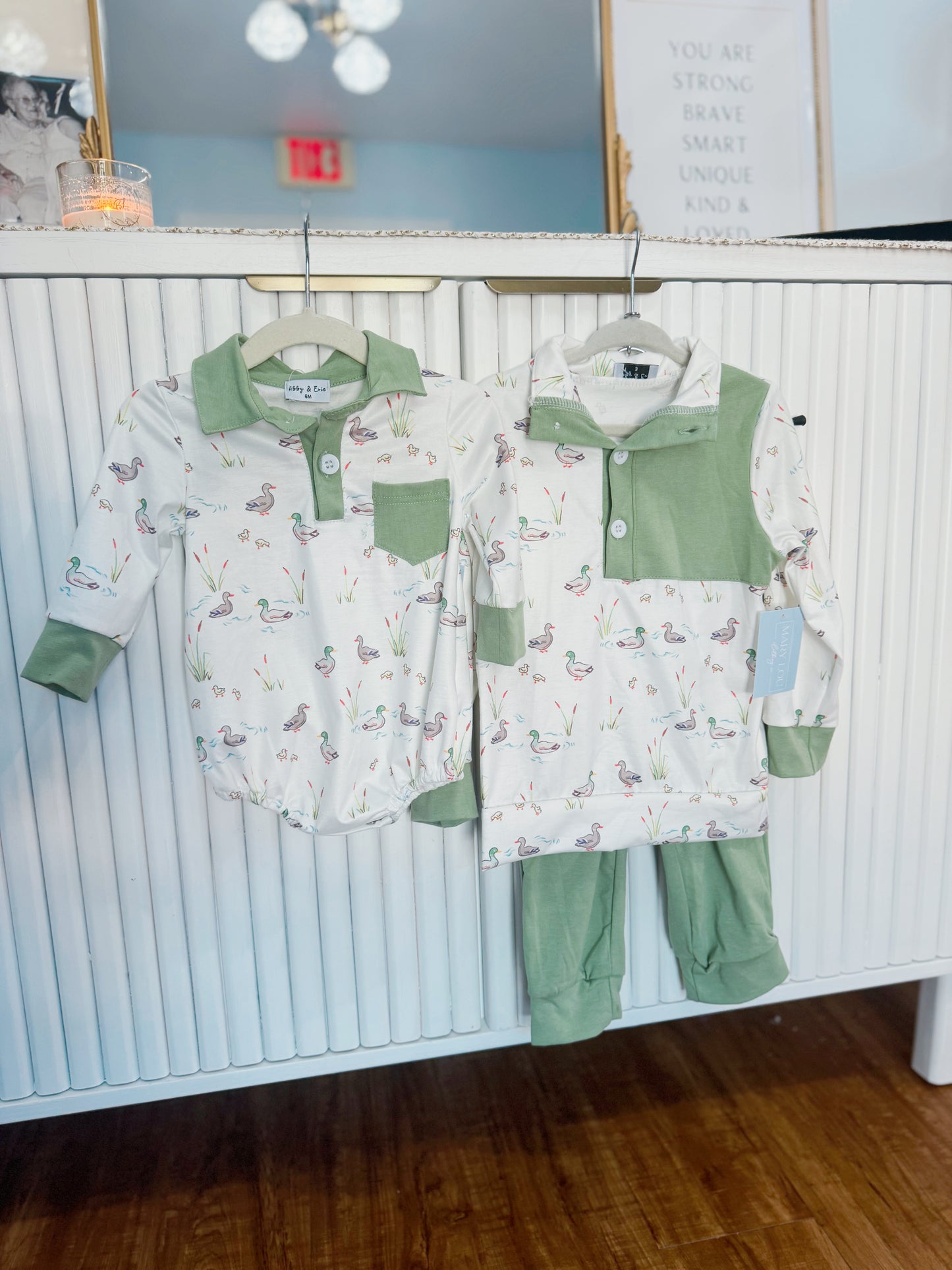 Sage Duck Jogger Set