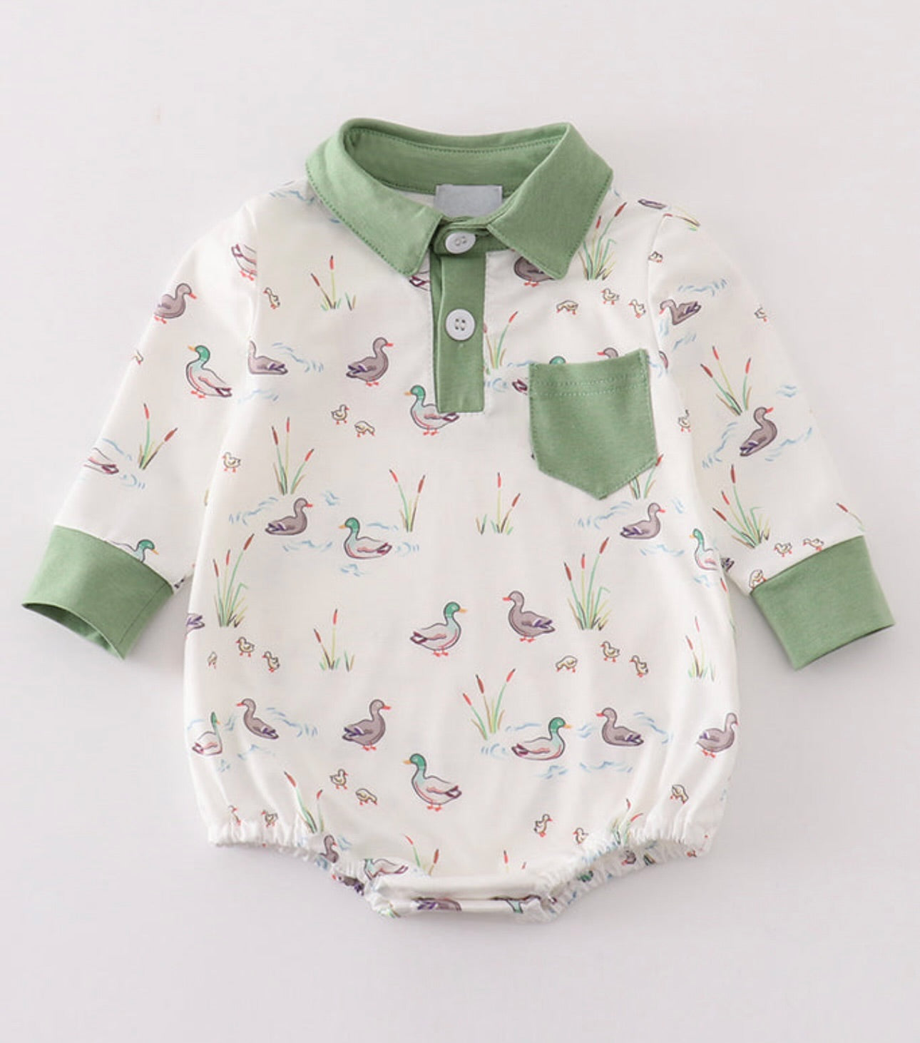 Sage Duck Romper