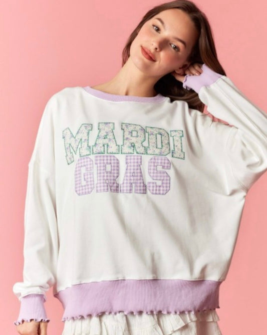 Mary Lou Mardi Gras Top