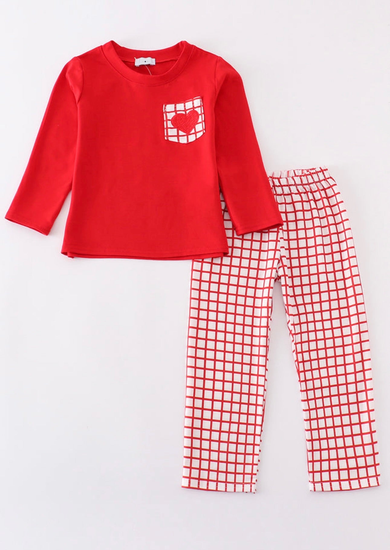 Red Hearts Boy Pants Set