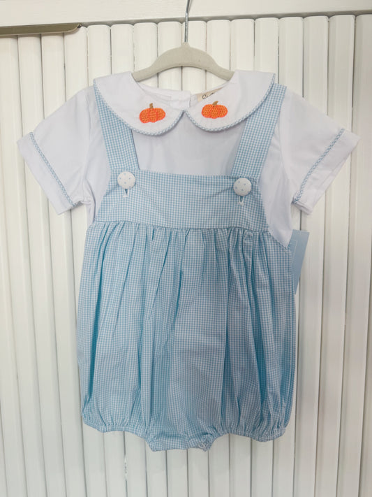 Pumpkin Collar Overall Bubble