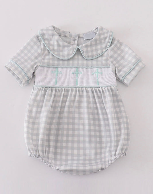 Boy Smocked Cross Bubble