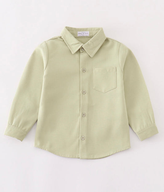 Sage Button Down