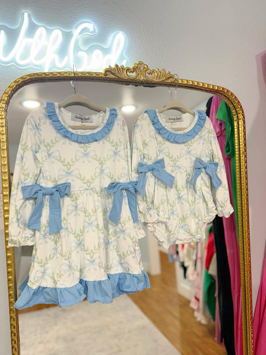 Baby Blue Bow Bubble