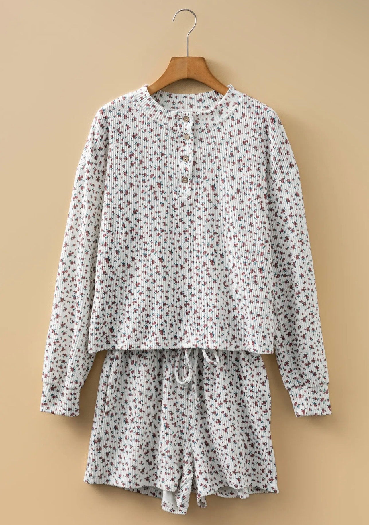 Floral Henley Set (ETA: End of October) *CLOSING 9/16*