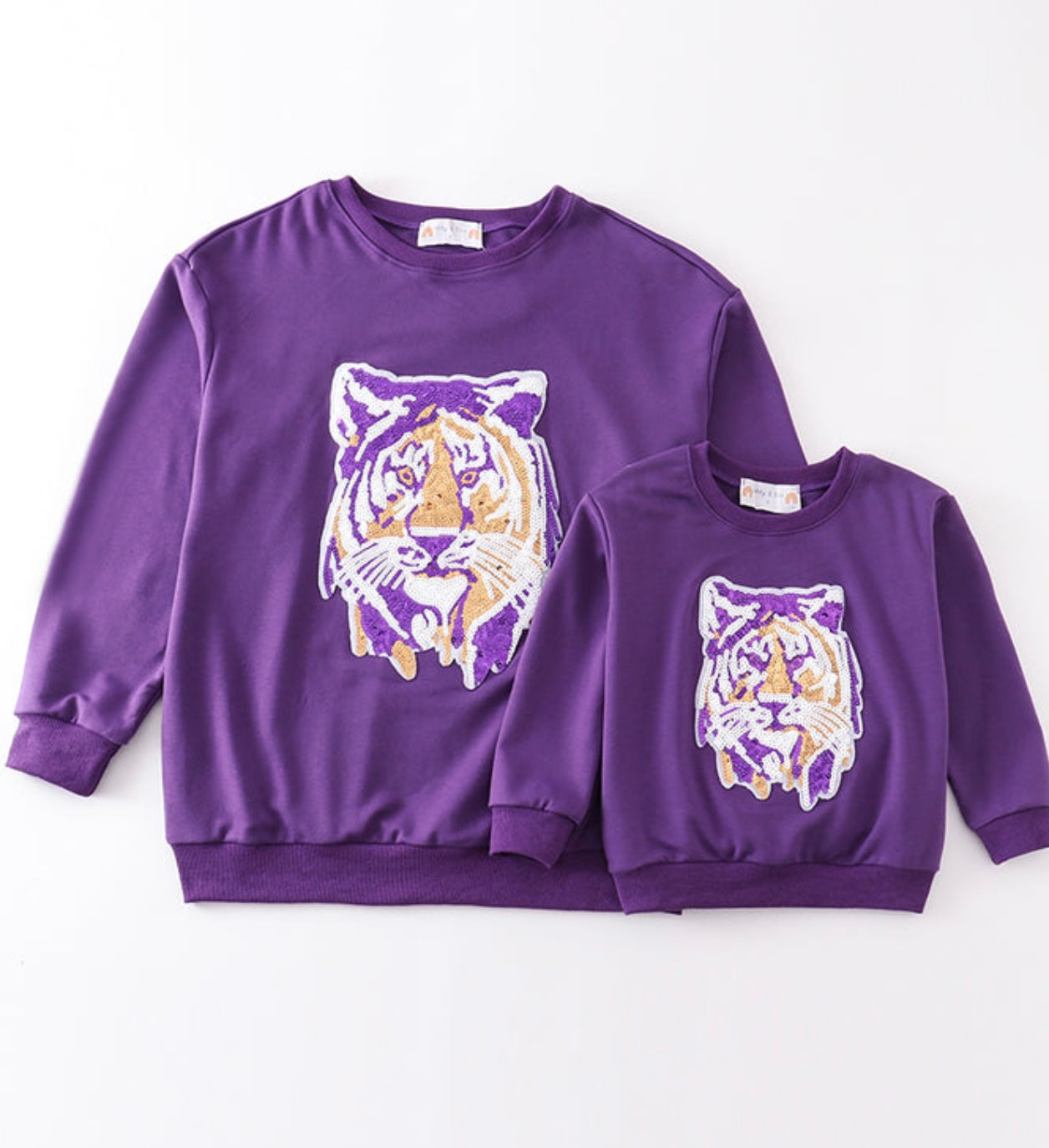 Mommy Sequin Tiger Top