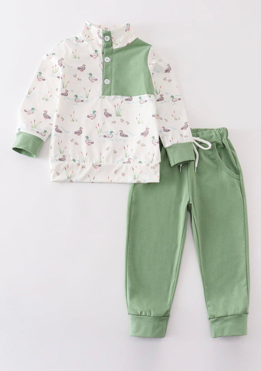Sage Duck Jogger Set