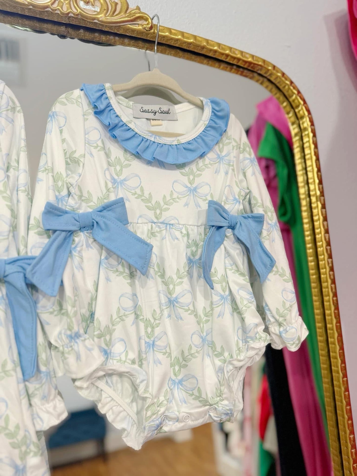 Baby Blue Bow Bubble