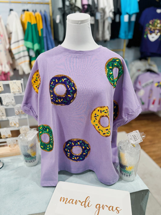 Sequin King Cake Tee