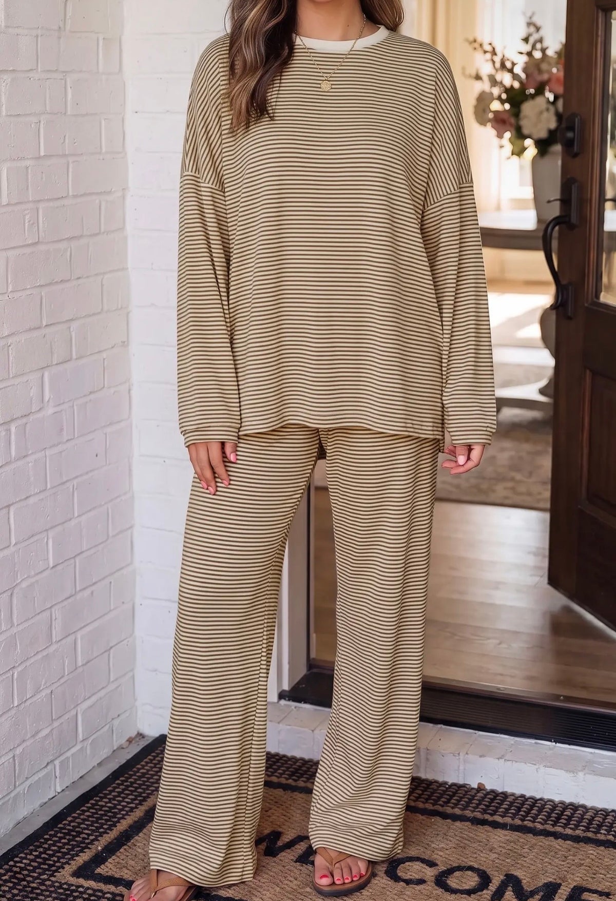 Oversized Stripe Pants Set (ETA: Late Oct-Early Nov)