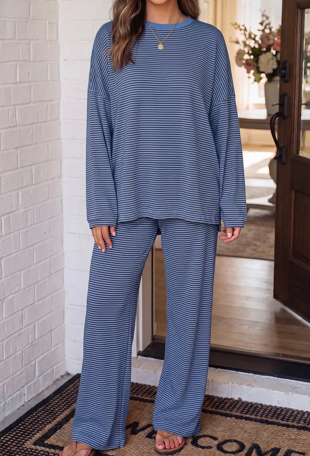 Oversized Stripe Pants Set (ETA: Late Oct-Early Nov)