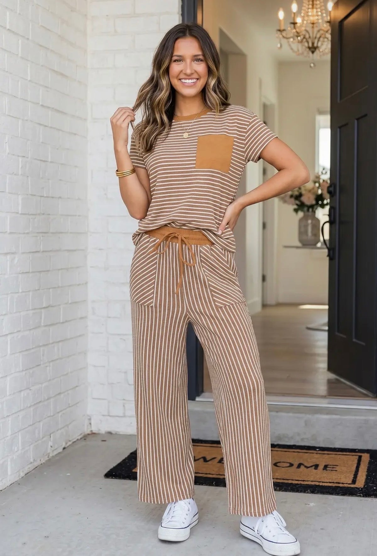 Striped Pants Set PRE-ORDER (ETA: End of Oct) *CLOSING 9/16*