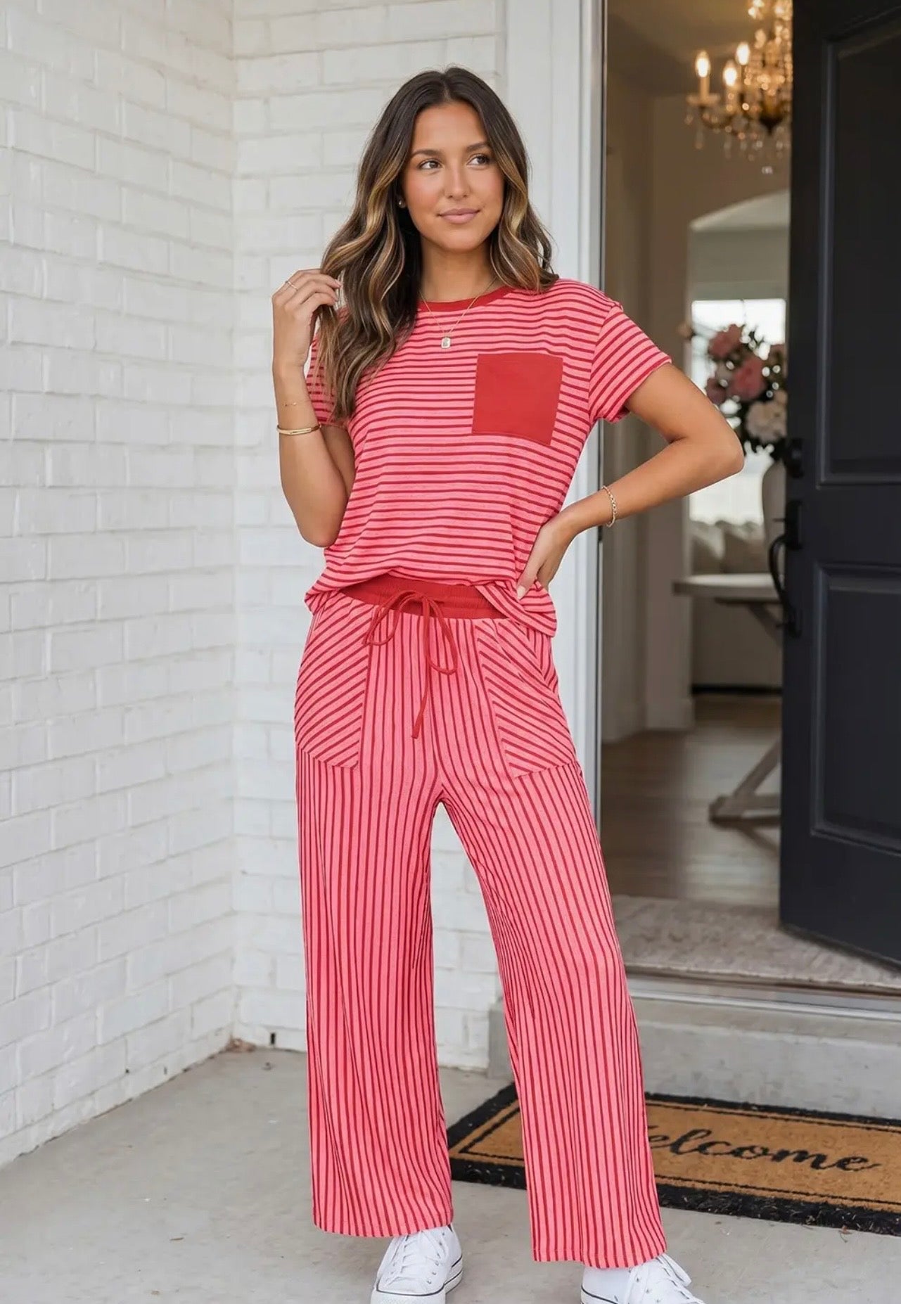 Striped Pants Set PRE-ORDER (ETA: End of Oct) *CLOSING 9/16*