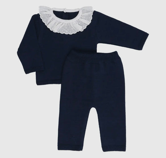 Navy Sweater Set