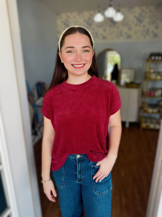 Chenille Sweater Top