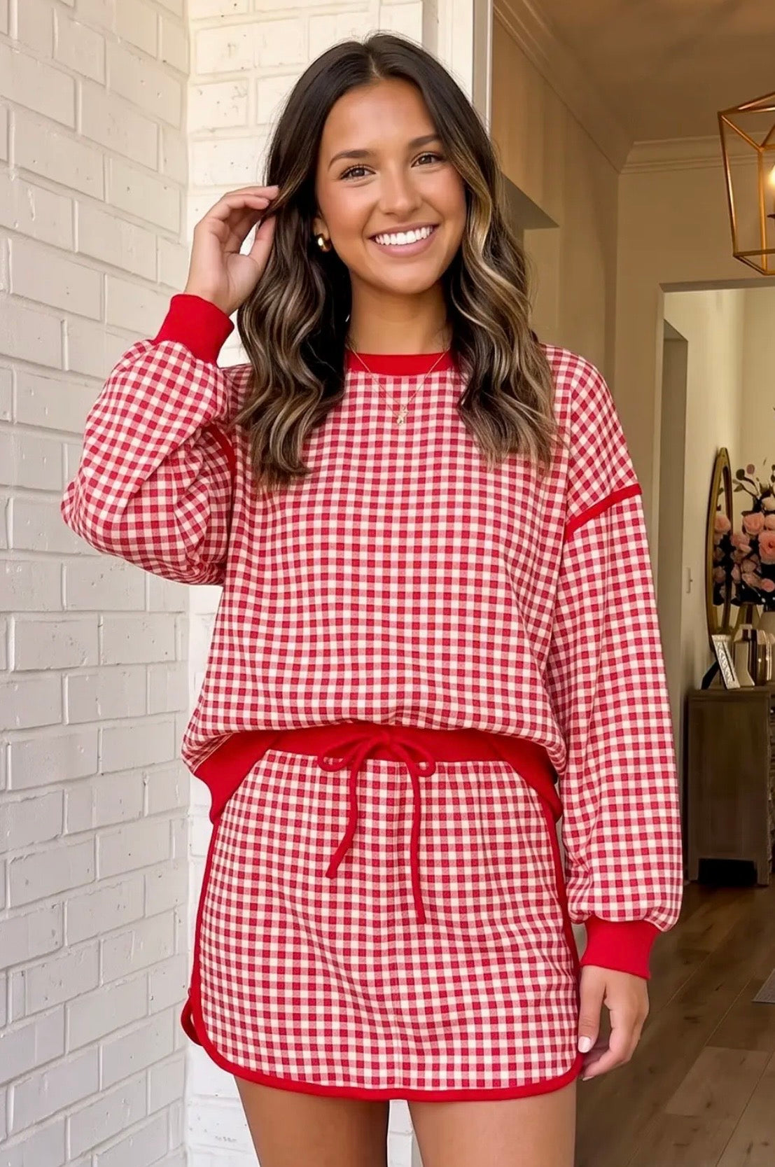 Gingham Skort Set PRE-ORDER (ETA: End of Oct) *CLOSING 9/9*