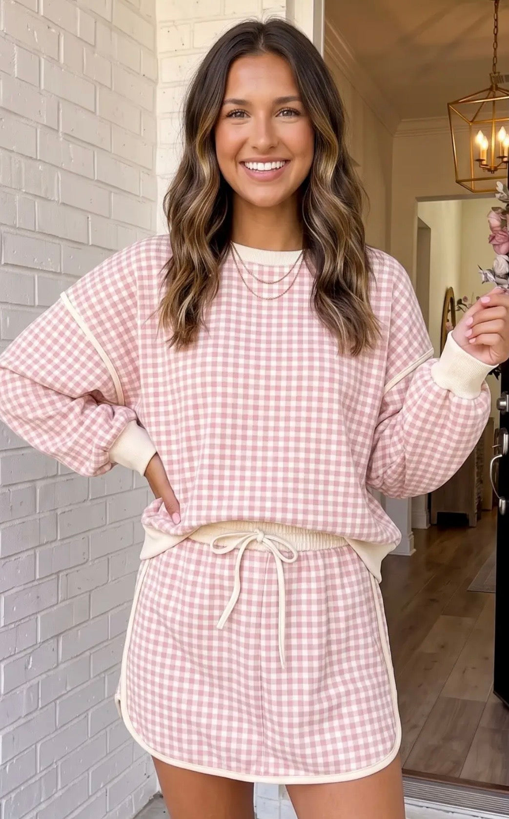 Gingham Skort Set PRE-ORDER (ETA: End of Oct) *CLOSING 9/9*