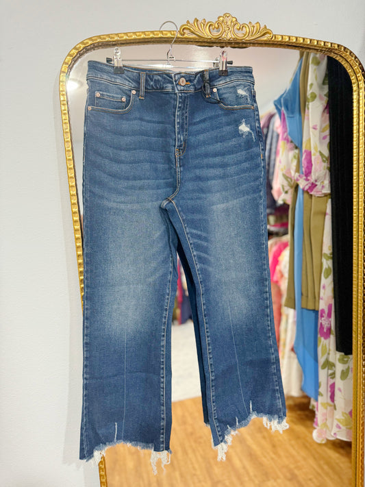 Kick Crop Flare Denim