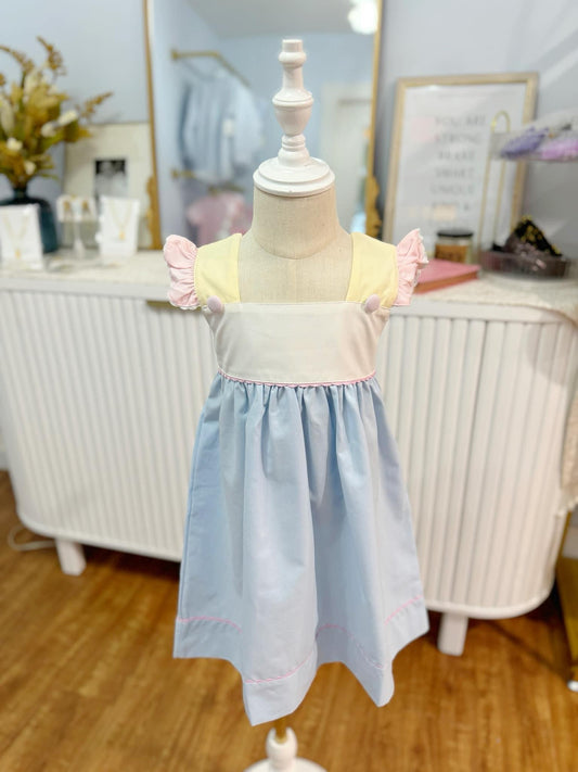 Pastel Color Block Dress