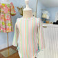 Pastel Stripe Rash Guard One Piece