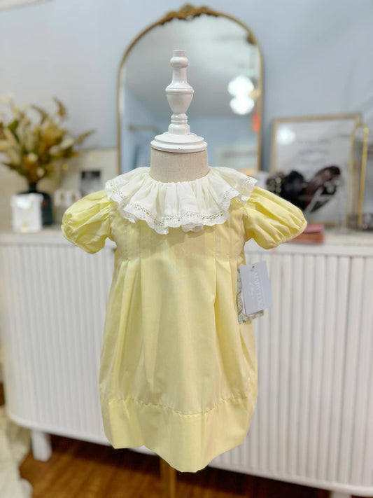 Dainty Lace Yellow Dress